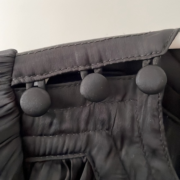 EUC Aritzia Wilfred pleated black waisted dress. Size M. - Picture 6 of 9